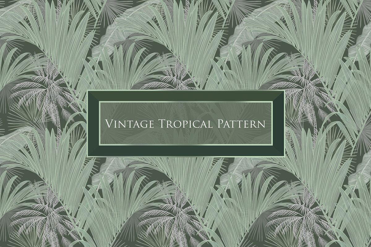 Tropical vintage pattern, a Pattern Graphic by ANAKOTO (Photo 5 of 24)