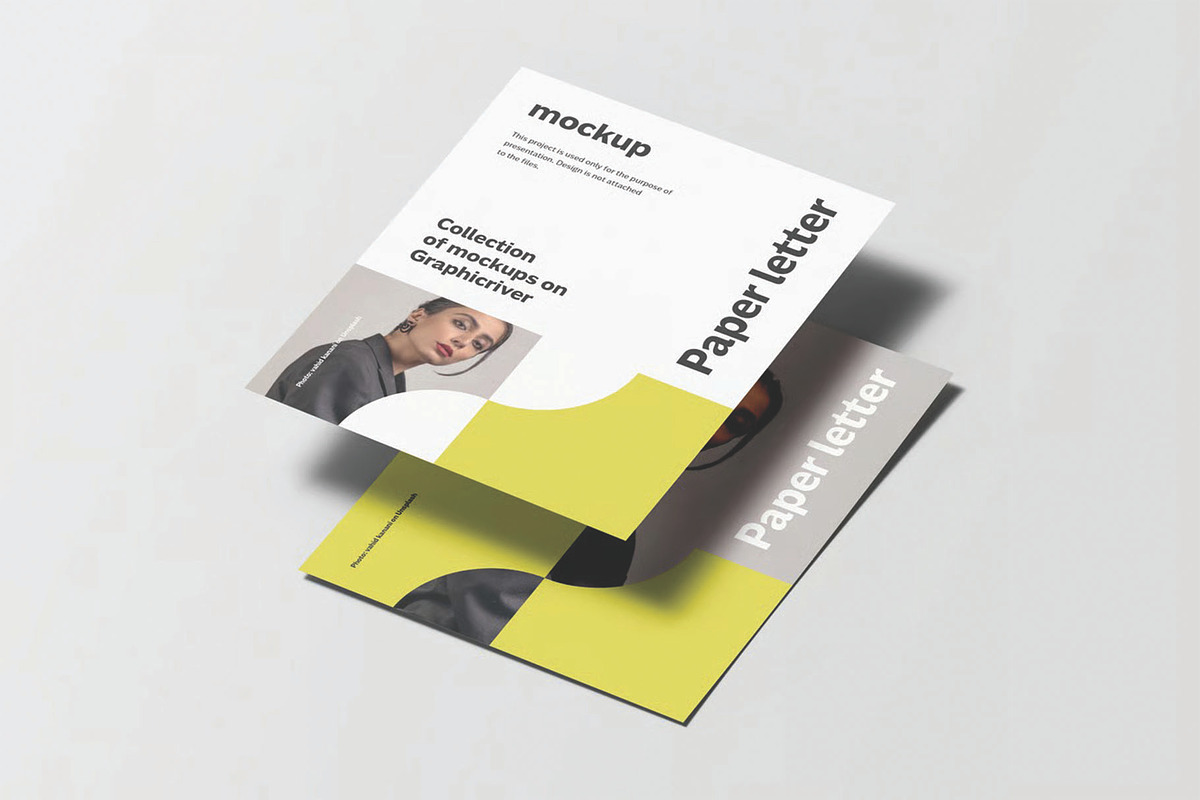 Paper Letter Mockup, an Advertising Mockup by DesignRushMarket (Photo 15 of 16)