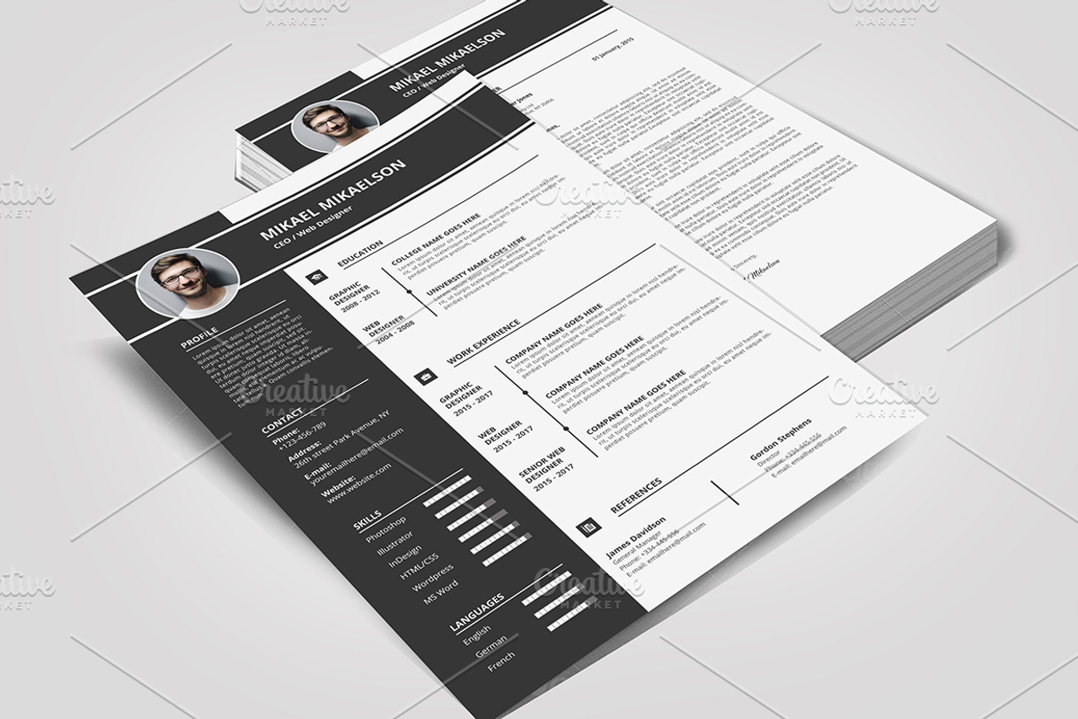 Resume/CV & Cover Letter, a Resume Template by BettyDesign (Photo 2 of 8)