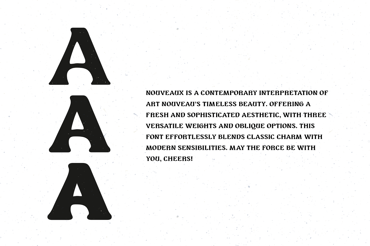 Nouveaux Font Family, a Serif Font by Migomojo Type House (Photo 3 of 12)