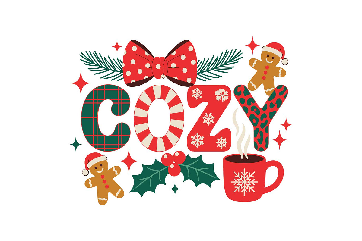 Holly Christmas Quote Decor SVG, an Object Graphic by yasushie (Photo 3 of 16)