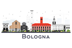 Bologna Italy City Skyline