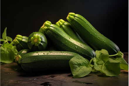Juicy Ripe zucchini. Generate Ai, a Food & Drink Photo by Ylivdesign