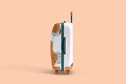 Travel Suitcase Trolley Bag Mockups, a Packaging Mockup by Illusiongraphic (Thumbnail 2 of 15)