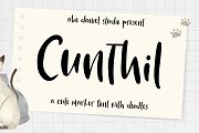 Cunthil, a Handwritten Font by Abo Daniel Studio (Thumbnail 1 of 10)
