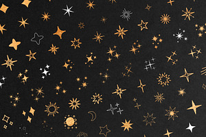 100 Procreate Stars Stamps