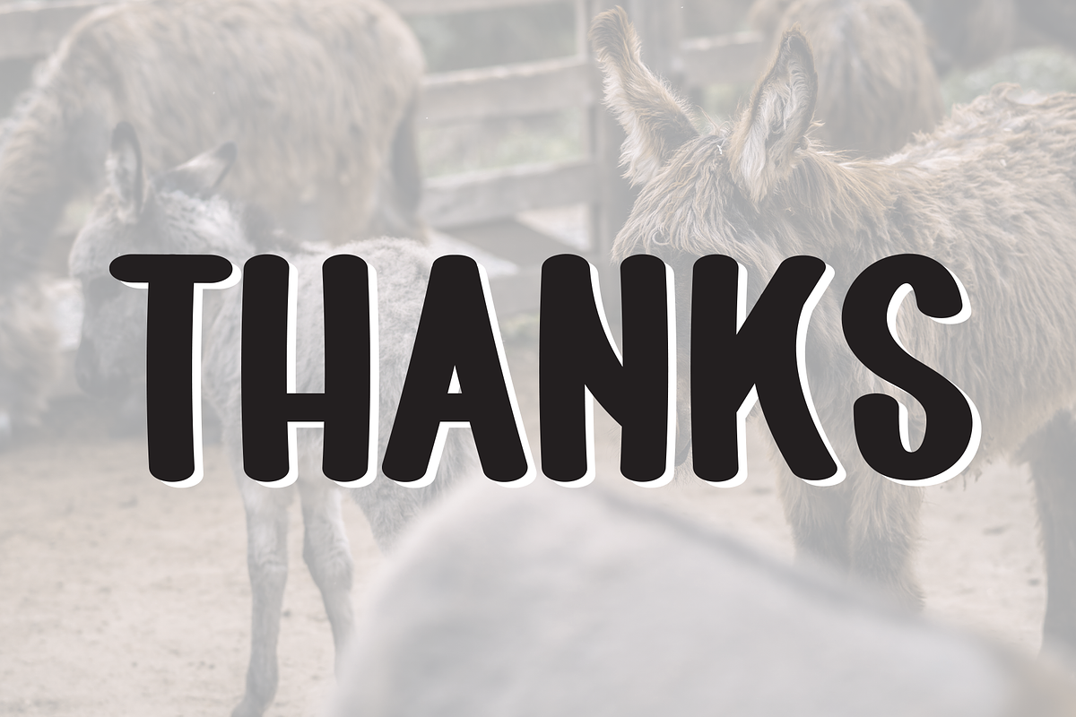 Baby Donkey | Script Font, a Script Font by Scratchones (Photo 8 of 8)