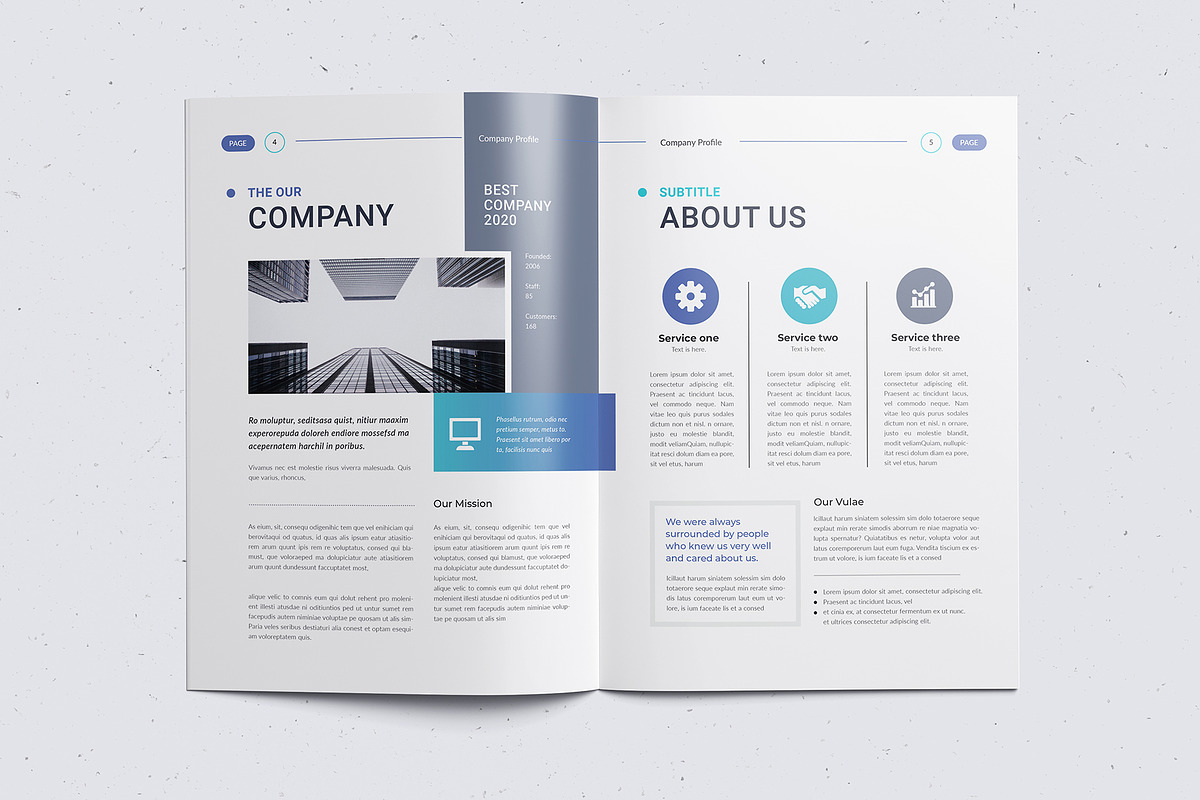 The Company Profile | Word & Canva, a Brochure Template by Creativity-Design (Photo 5 of 13)