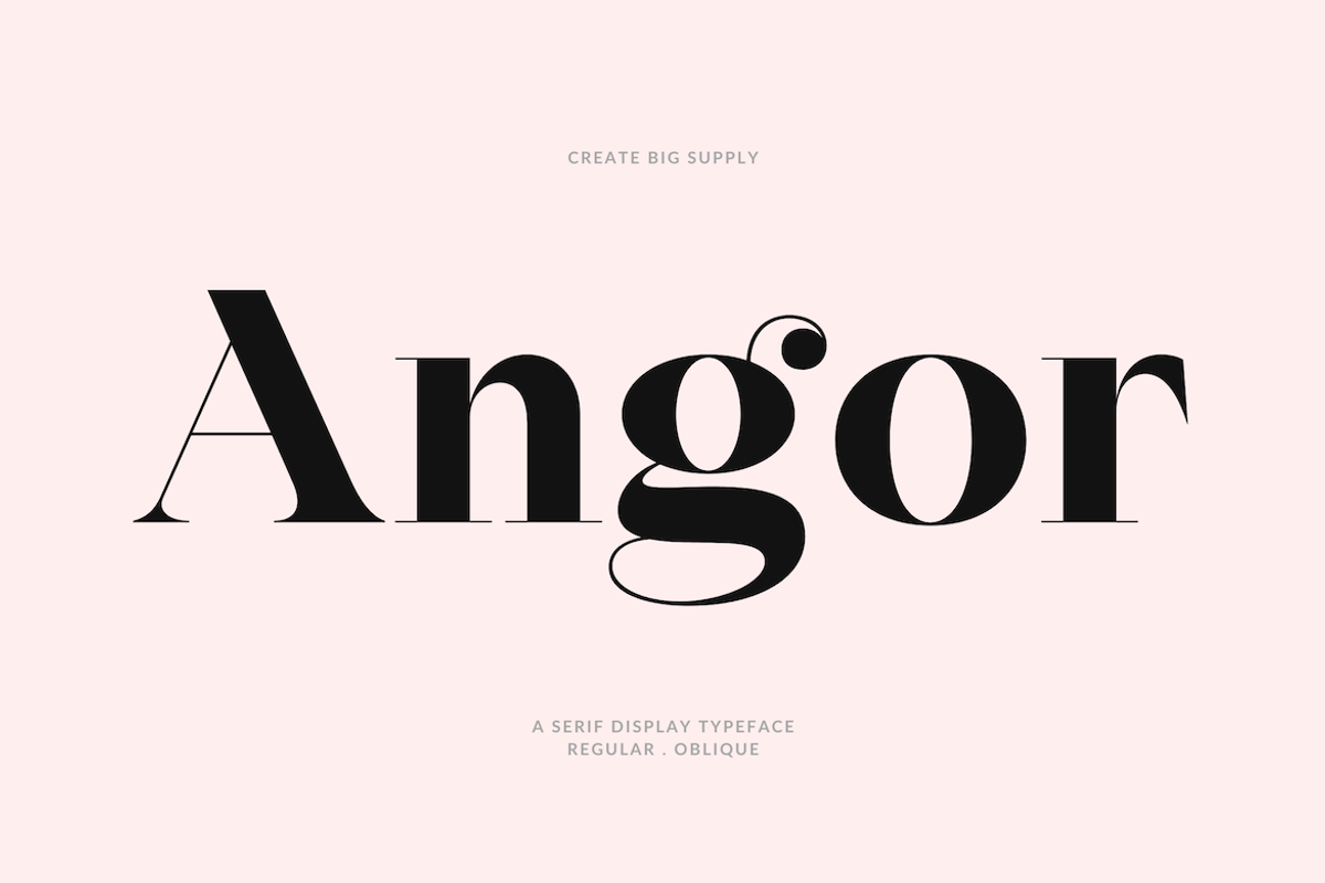 Angor, a Sans Serif Font by CreateBigSupply (Photo 8 of 8)