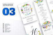 Floral Wedding Invitation Bundle, an Invitation Template by LovePowerDesigns (Thumbnail 6 of 17)