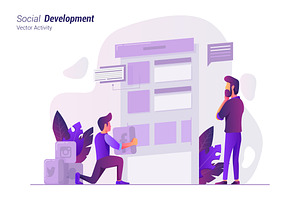 SocialDevelopmen-Vector Illustration