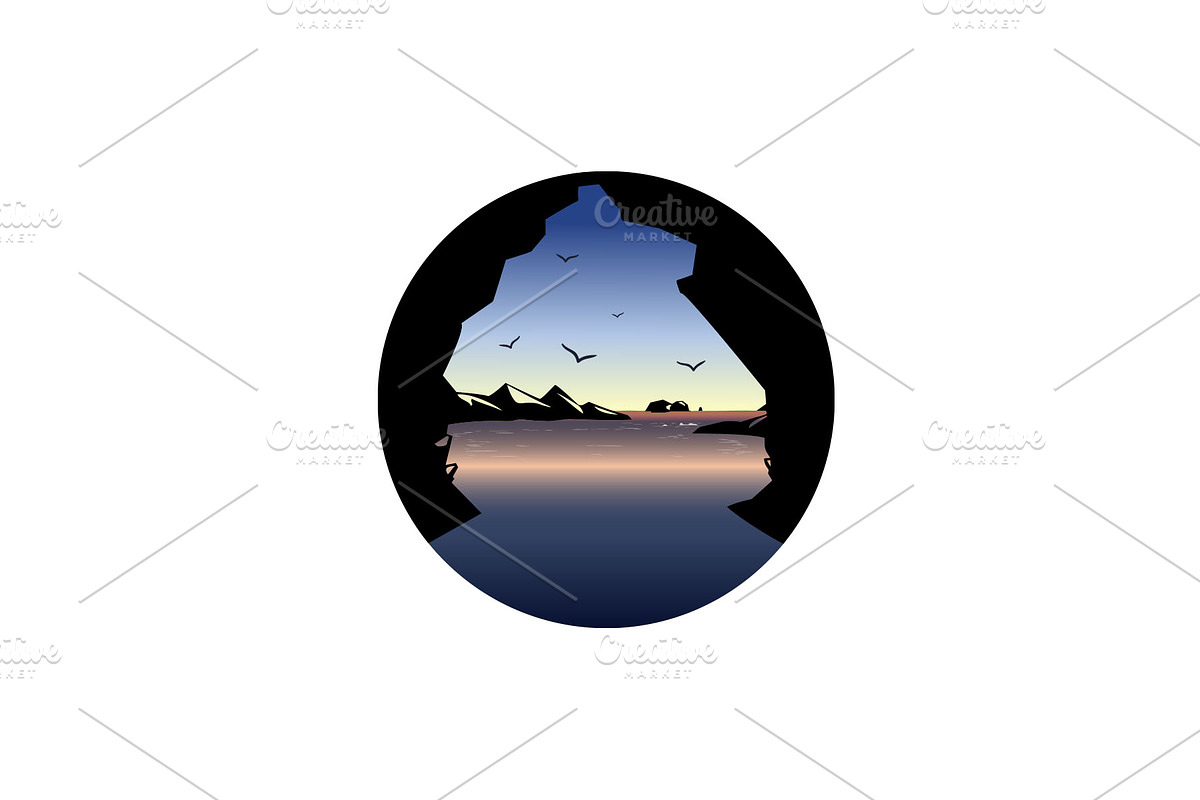 Beach Illustration Logo, a Branding & Logo Template by Piro Concept (Photo 2 of 4)
