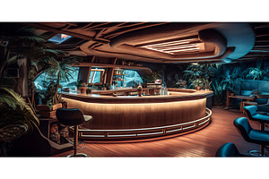 AI generative image of interior of