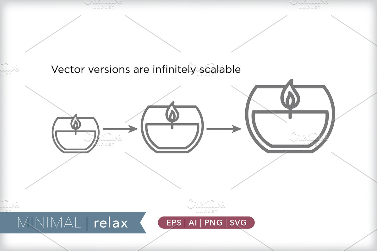 Minimal relaxation icons, an Outline Icon by Picture Window (Photo 4 of 5)