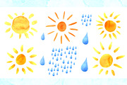 Day and night. Watercolor Collection, a Texture Illustration by Color_Brush (Thumbnail 3 of 10)