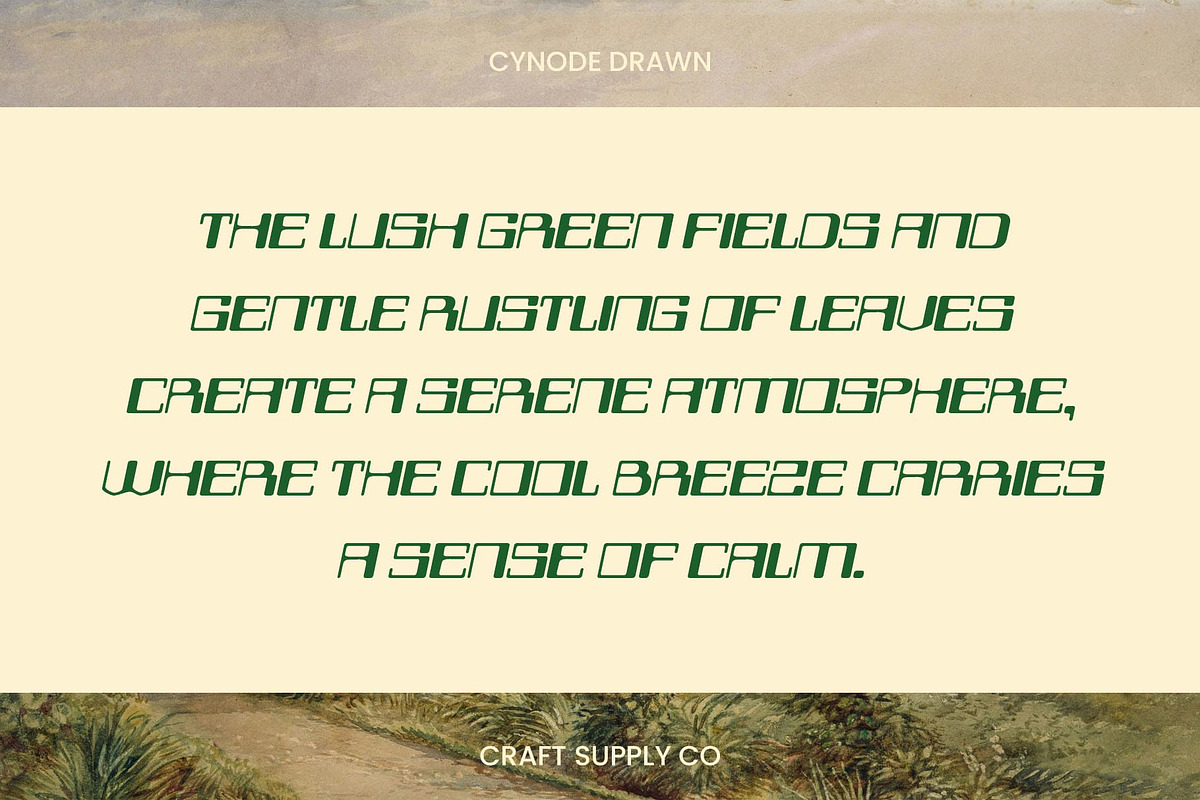 Cynode Drawn, a Sans Serif Font by Craft Supply Co. (Photo 4 of 8)