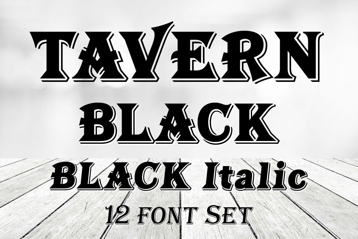 Tavern Black, a Font by FontMesa (Photo 1 of 6)