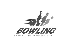 strike bowling ball logo vector icon, a Branding & Logo Template by Pyruos ID