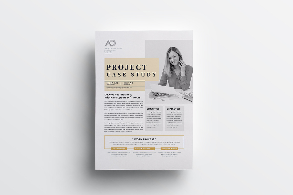 Case Study | MS Word & Indesign, a Flyer Template by design_hut (Photo 3 of 4)