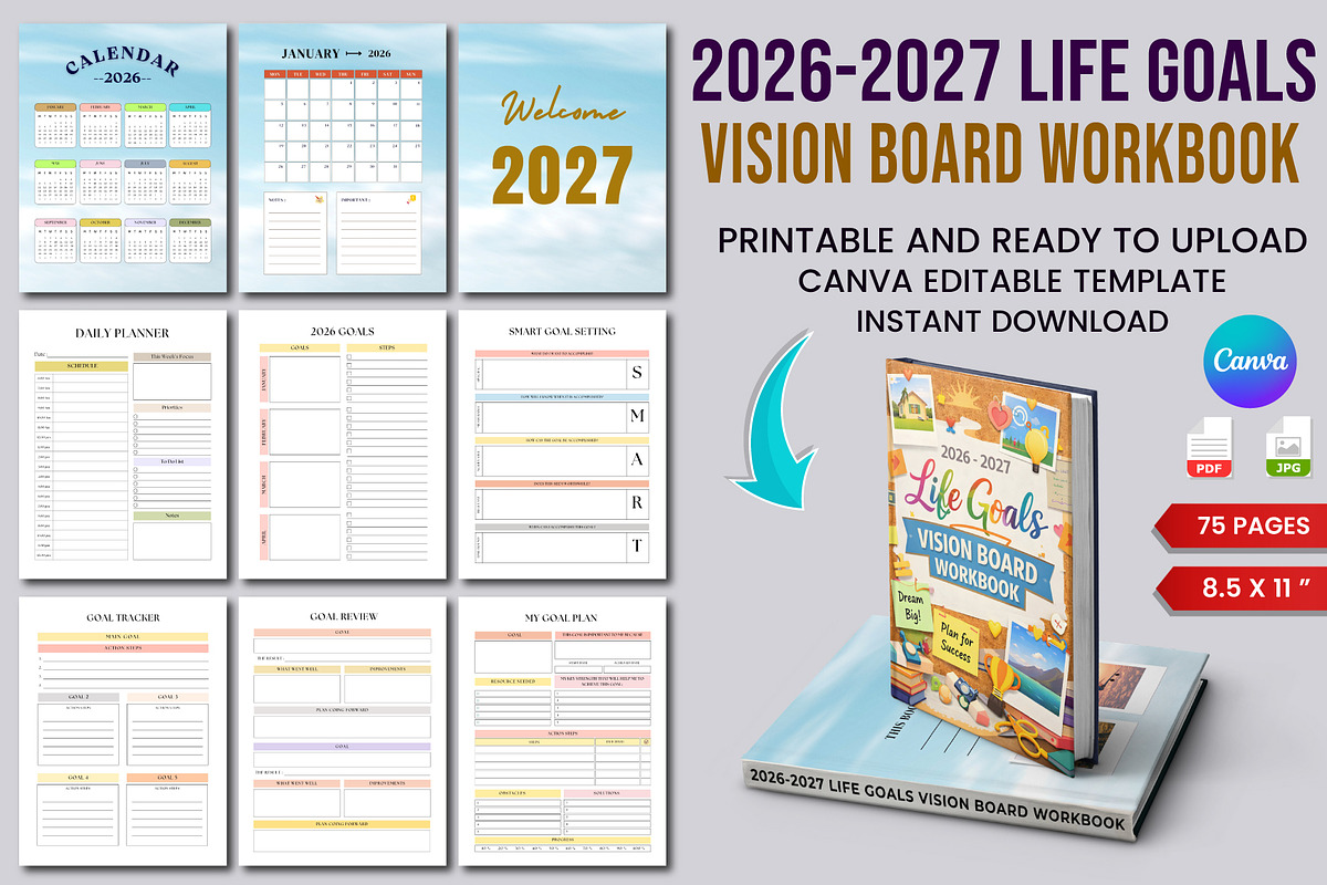 26–27 Ultimate All-in-One Bundle, a Stationery Template by Designmela01 (Photo 16 of 20)