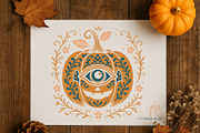 Mystic Samhain & Halloween Ornaments, a Seasonal Illustration by Christine Krahl (Thumbnail 5 of 8)