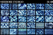 Shibori Indigo Japanese Dye Textures, a Texture Graphic by ArtistMef (Thumbnail 3 of 9)