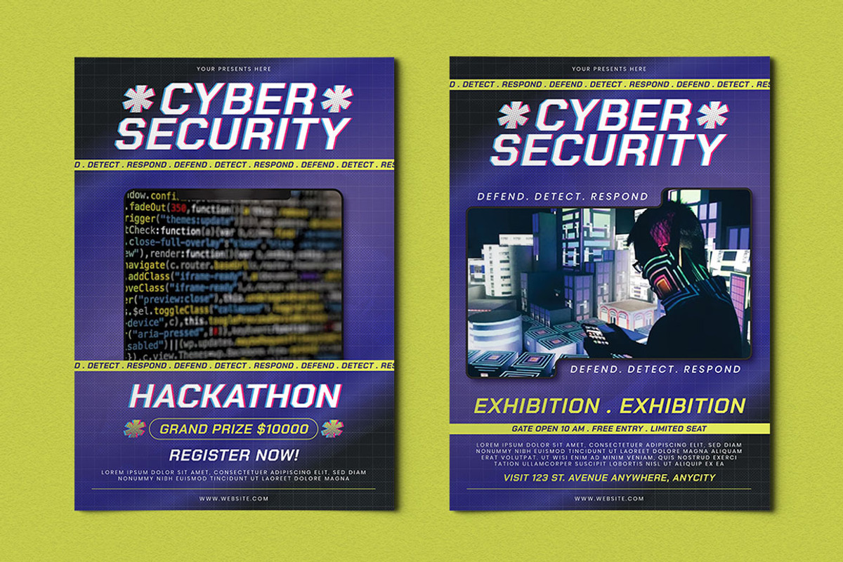 Jimmy - Cyber Security Glitch style, a Flyer Template by Attype (Photo 4 of 4)