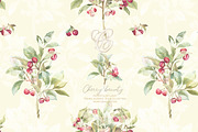 Vintage Cherry Crest Watercolor Set, a Decorative Illustration by WonderWonder (Thumbnail 6 of 21)