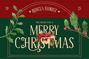 Holly Garland Christmas Serif Font, a Serif Font by Rasio Studio (Thumbnail 5 of 8)