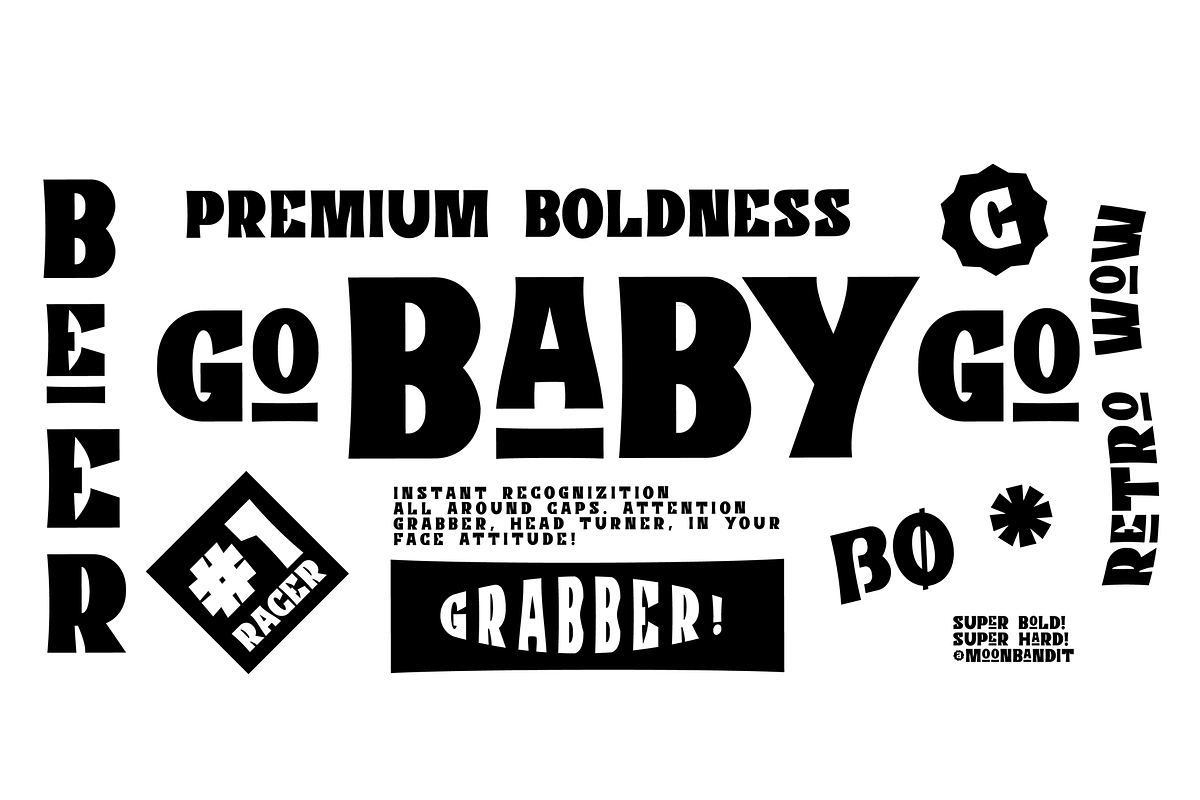 Bad Motor - Timeless typeface, a Sans Serif Font by MoonBandit (Photo 2 of 6)
