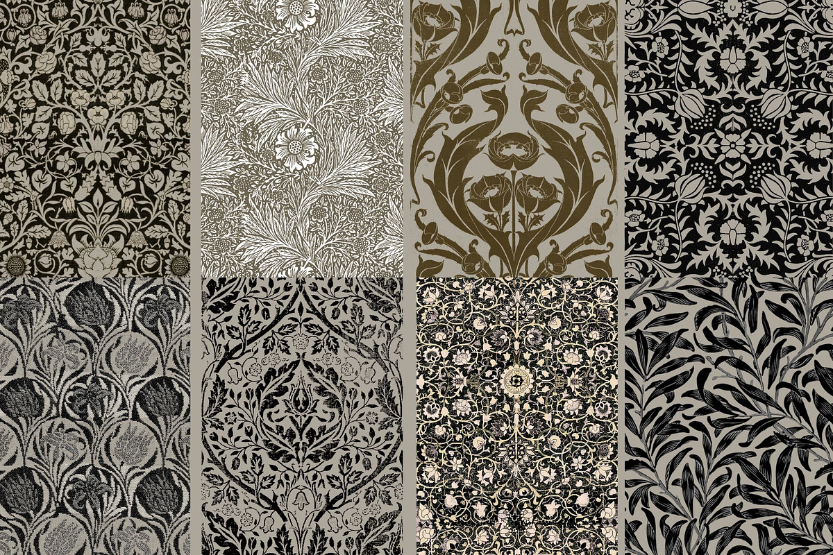 William Morris Ornament Pack 1, a Pattern Graphic by ARTOZEN DIGITAL (Photo 15 of 16)