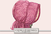 Vintage Bonnet & Hat Clipart, an Illustration by Secret Helper (Thumbnail 6 of 9)