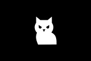 Grumpy Cat Silhouette, an Animal Illustration by Vectorium Studio (Thumbnail 2 of 4)