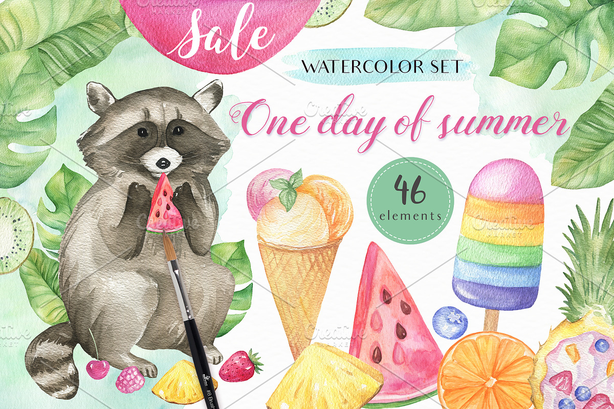 SALE! One Day of Summer, a Decorative Illustration by Irina Diasli (Photo 1 of 11)