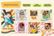 GROOVY RETRO  / Social Media Pack, a Social Media Template by TatianaBannikova (Thumbnail 5 of 7)