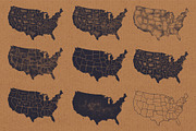 United States Map - AI & PSD, a Texture Illustration by Skylars Art Supplies (Thumbnail 6 of 9)