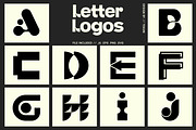Letter Logo Template Vol 4, a Solid Icon by Tekuni (Thumbnail 1 of 12)