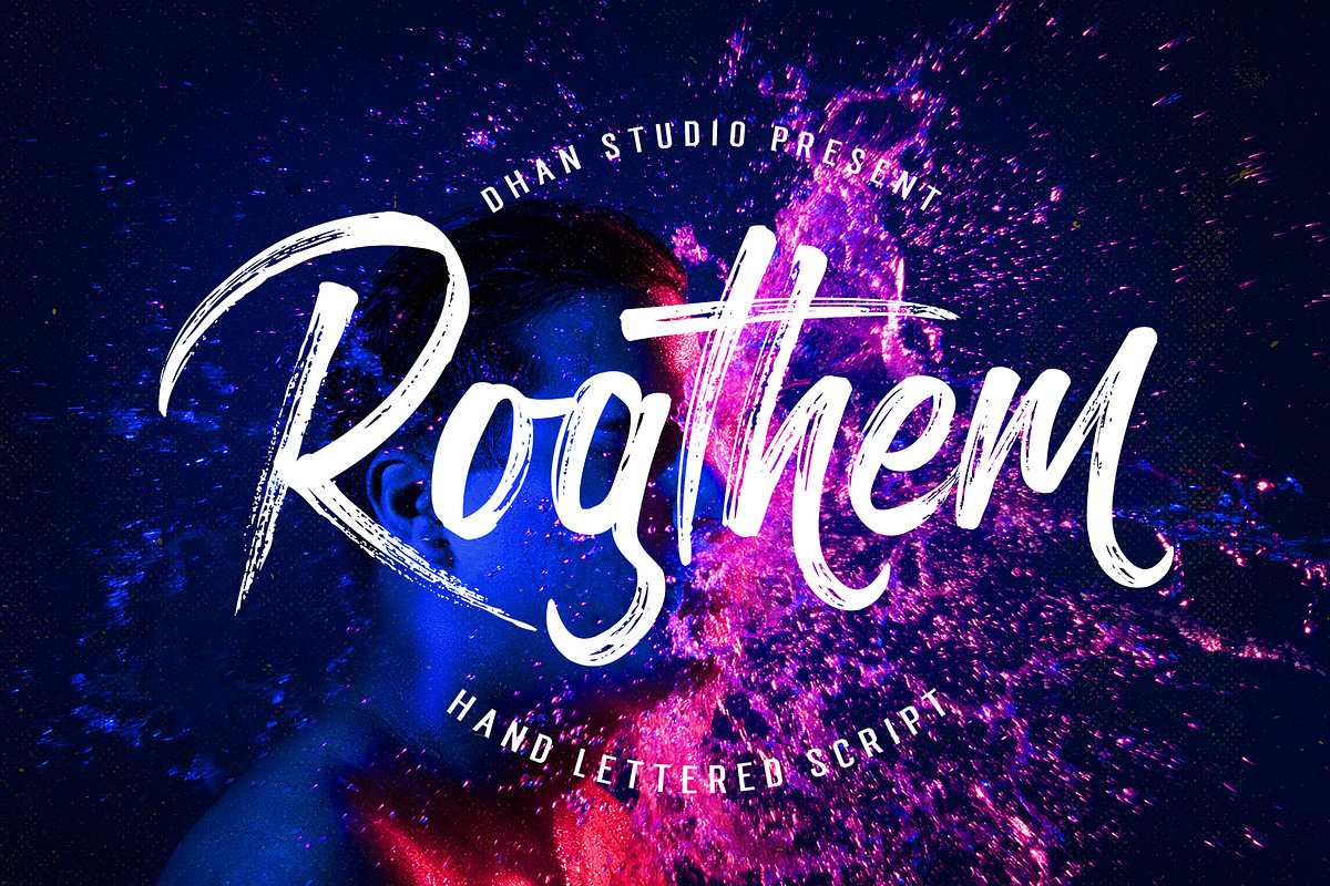 Rogthem Brush Font, a Handwritten Font by Dhan Studio (Photo 9 of 9)