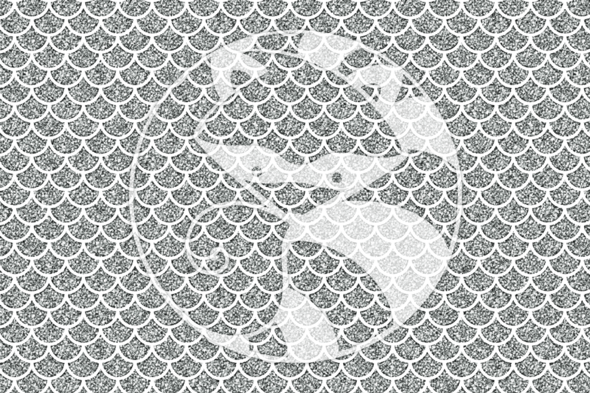 Seamless Glitter Patterns #2 Silver, a Pattern Graphic by RaccoonGirl Design (Photo 2 of 3)