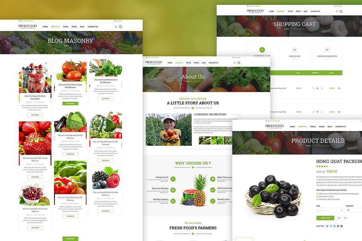 FreshFood – OrganicFood PSD Template, a Websites & App Template by EngoCreative.com (Photo 4 of 5)