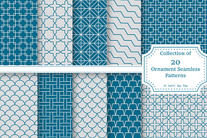 Set of Ornament Seamless Patterns, a Pattern Graphic by ExpressShop