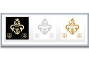 Set of colored royal lily . Heraldic, an Object Graphic by RODINA (Thumbnail 3 of 3)