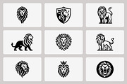 Modern Lion Mascot Logo Bundle, a Branding & Logo Template by Vectorium Studio (Thumbnail 18 of 21)