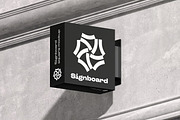 Signboard Square Mock-up, an Advertising Mockup by zippypixelstudio (Thumbnail 3 of 15)