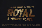 Royal - Vintage Style Font, a Font by JumboDesign (Thumbnail 4 of 6)