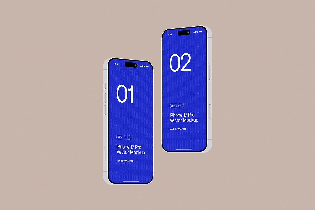 iPhone 17 Pro Vector - 24 Mockups, an iPhone Mockup by Asylab (Photo 44 of 48)