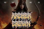 Darkfangs Blackmetal Font, a Blackletter Font by Typebae (Thumbnail 4 of 7)