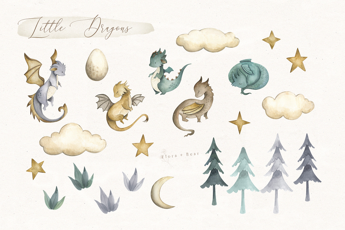 Little Dragons, an Animal Illustration by Flora+Bear (Photo 2 of 5)