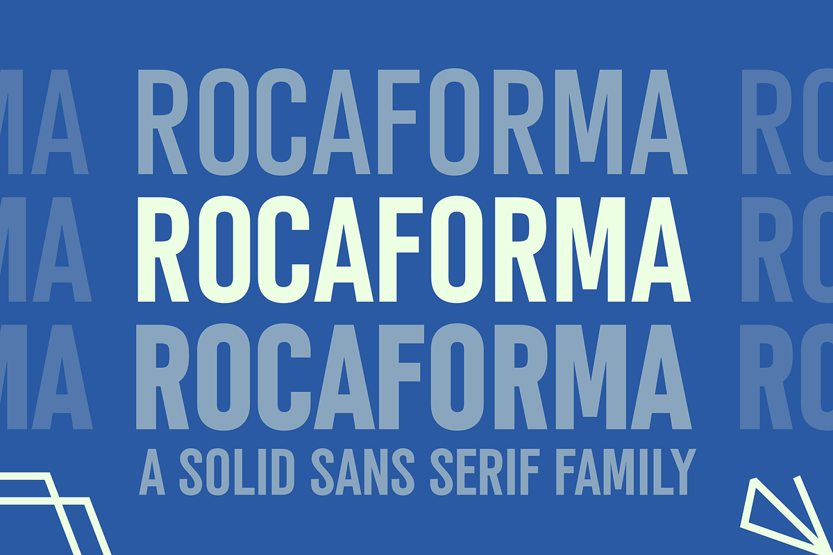 Rocaforma Font Family, a Sans Serif Font by RADesigns21 (Photo 1 of 10)