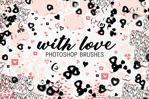 With Love photoshop brushes